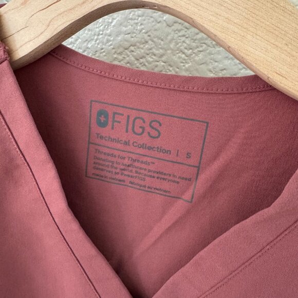 FIGS Mauve Scrubs Top Size Small - Picture 3 of 4